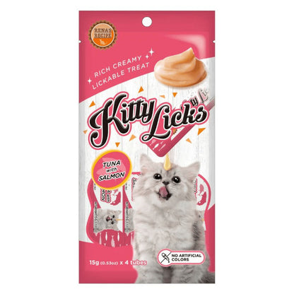 Kitty Licks Tuna Salmon Cat Treats — side view