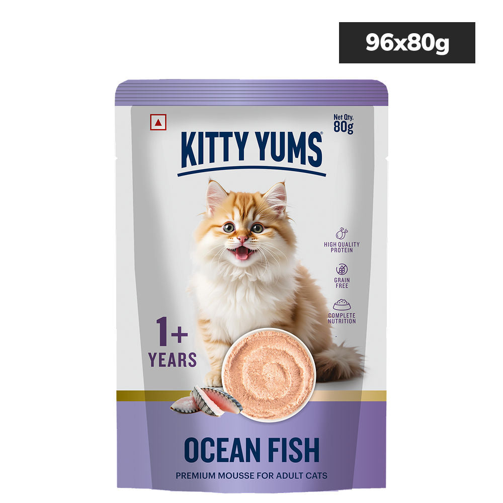 Kitty Yum Ocean Fish Mousse Adult Cat Wet Food — back view
