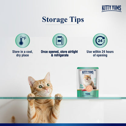 Kitty Yum Tuna Mousse Adult Cat Wet Food — side view