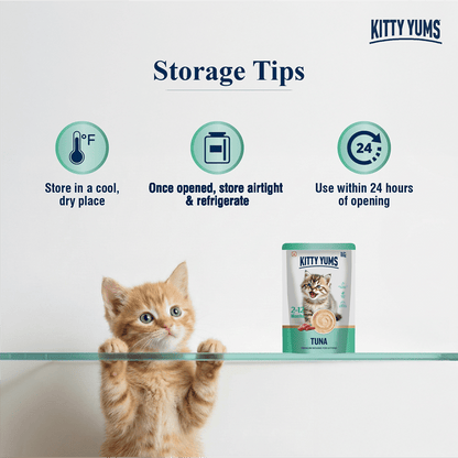 Kitty Yum Tuna Mousse Kitten Cat Wet Food — side view