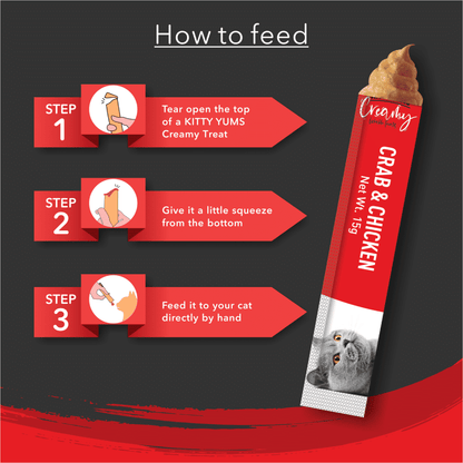 Kitty Yums Crab Chicken Cramy Cat Treats Copy - Image 5