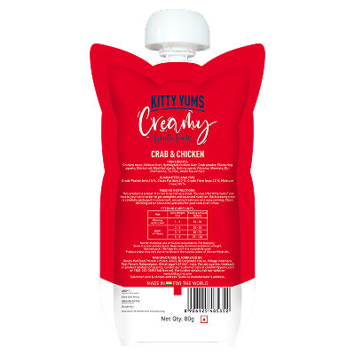 Kitty Yums Lickable Crab Chicken Creamy Cat Treat Copy - Image 4