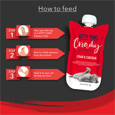 Kitty Yums Lickable Crab Chicken Creamy Cat Treat Copy - Image 5