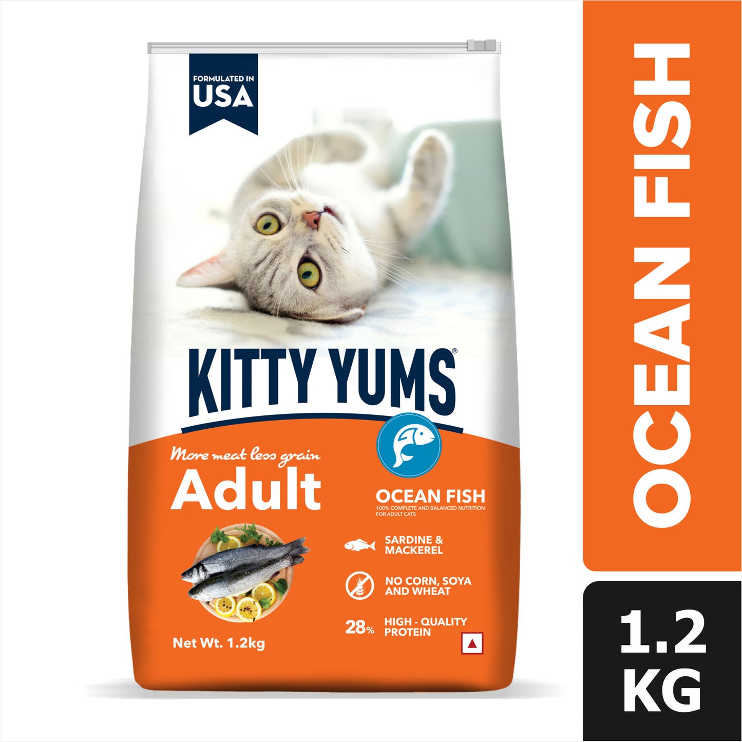 Kitty Yums Ocean Fish Adult 1 Years Cat Dry Food
