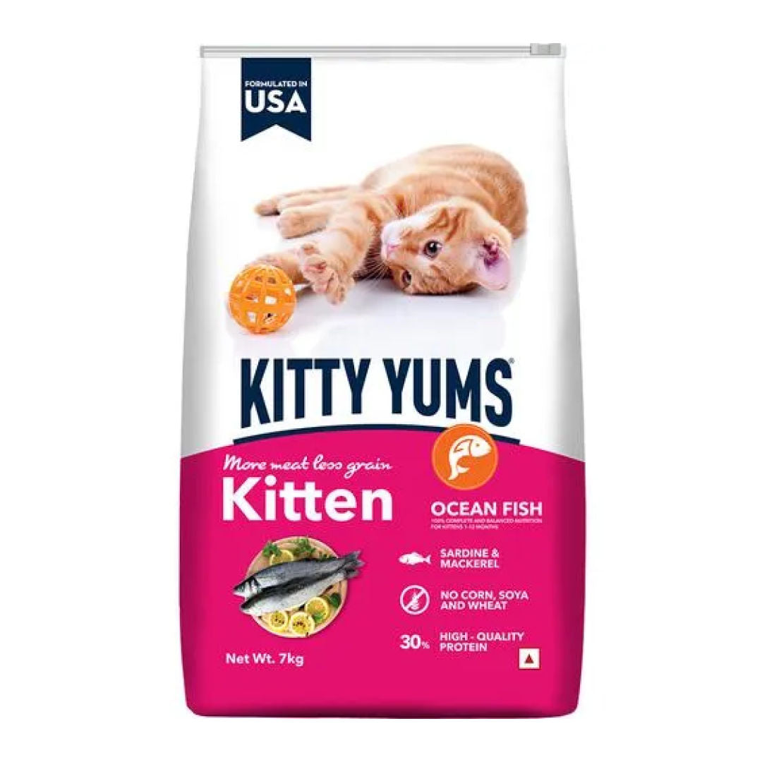 Kitty Yums Ocean Fish Kitten 1 12 Months Cat Dry Food