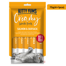 Kitty Yums Salmon Skipjack Creamy Cat Treats 375G Copy