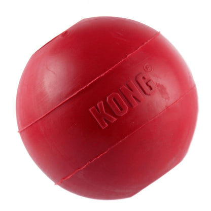 Kong Ball with Hole Toy for Dogs (Red) | For Aggressive Chewers — detail shot