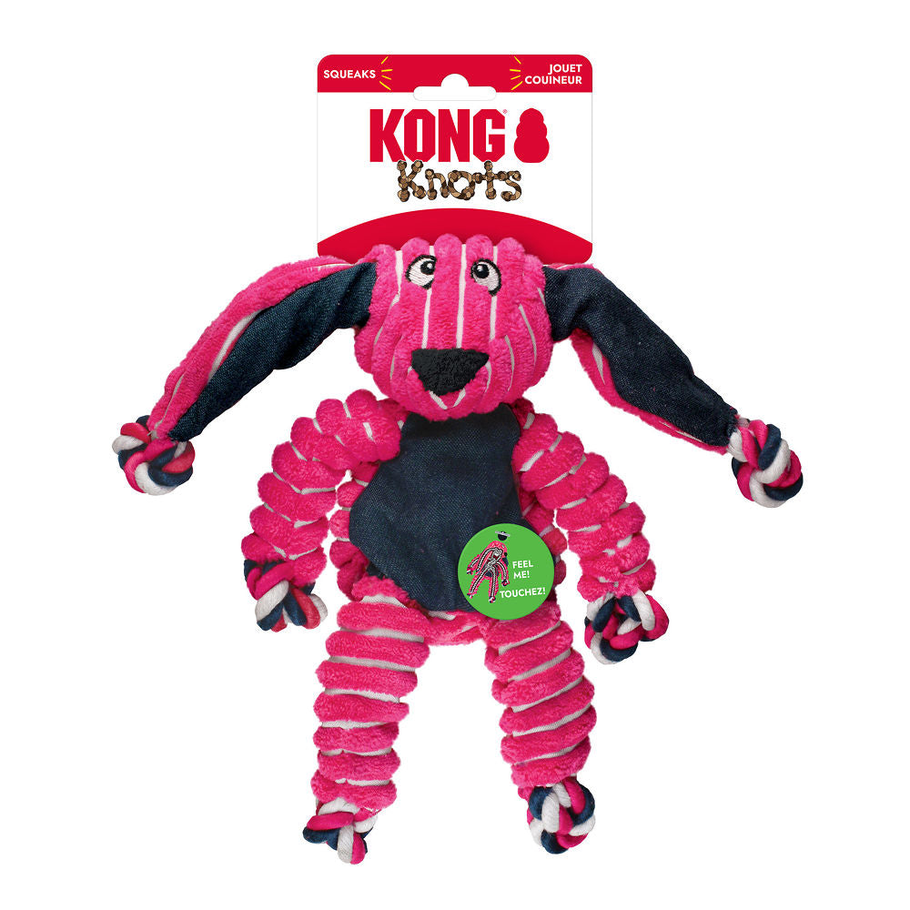 Kong Cozie Floppy Rabbit Toy for Dogs — detail shot