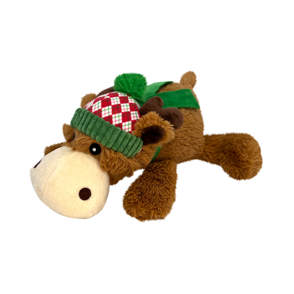 Kong Cozie Reindeer Toy For Dogs Brown