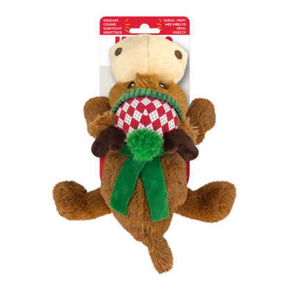 Kong Cozie Reindeer Toy for Dogs — side view