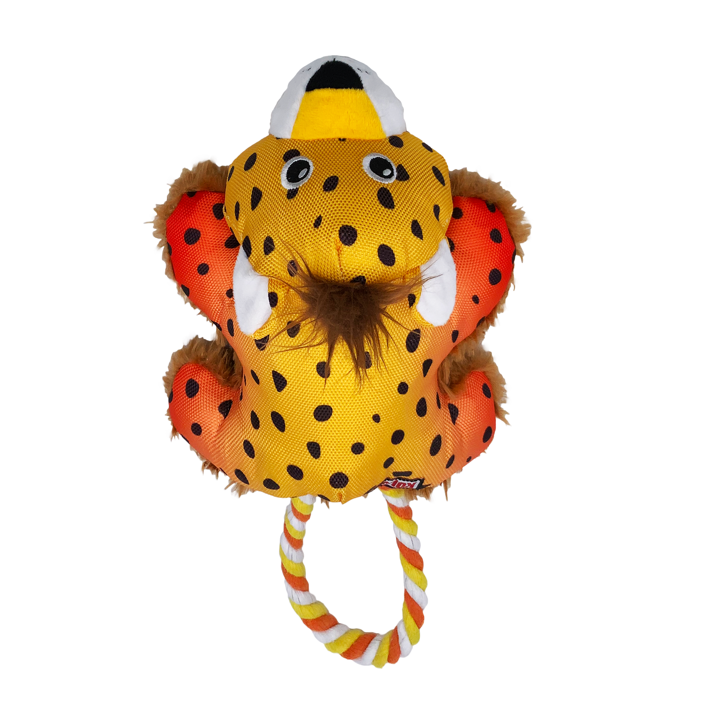 Kong Cozie Tuggz Cheetah Toy for Dogs — side view