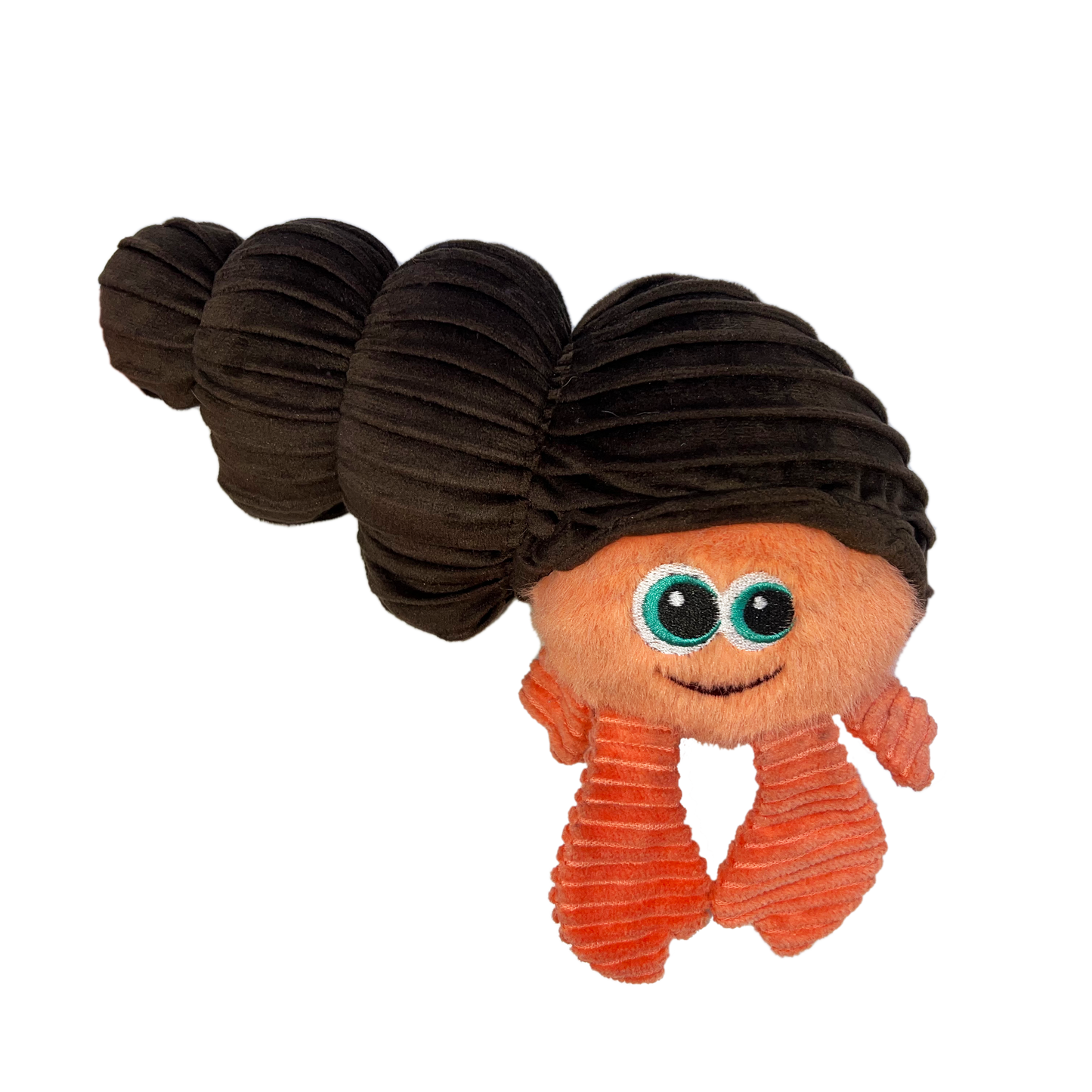 Kong Cuteseas Rufflez Hermit Crab Toy For Dogs Brown