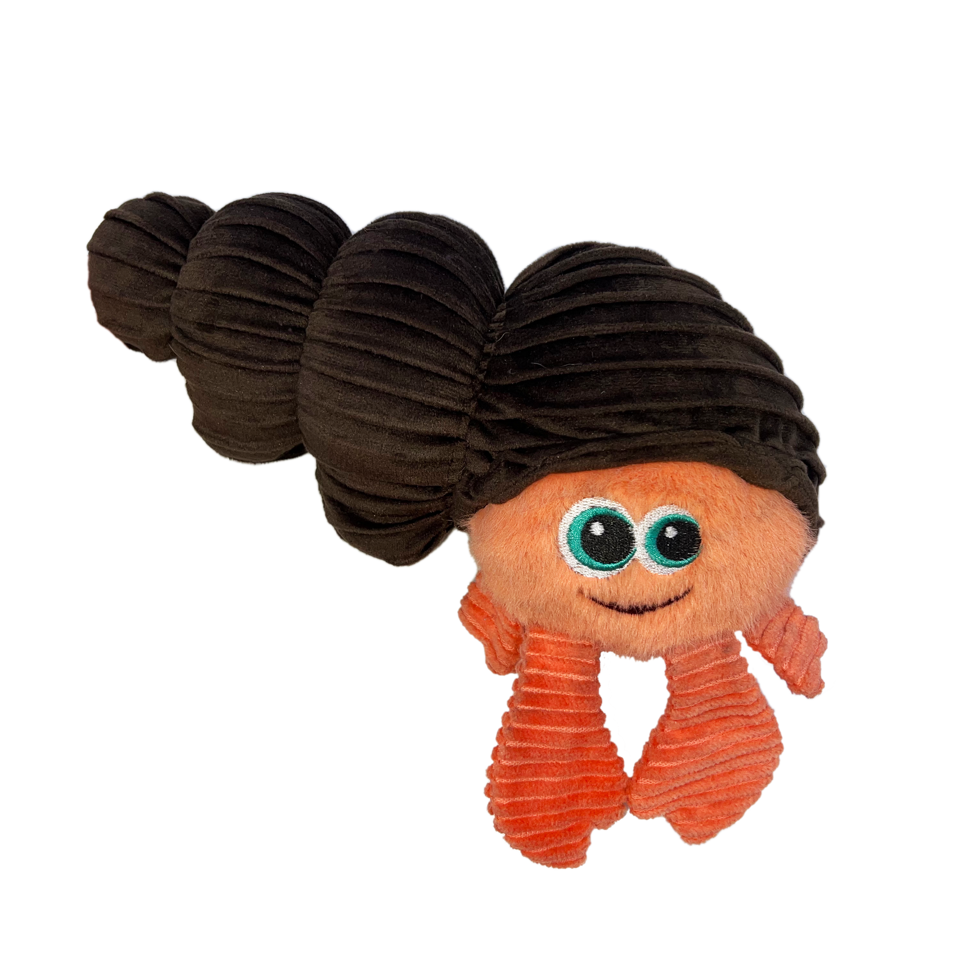 Kong Cuteseas Rufflez Hermit Crab Toy For Dogs Brown