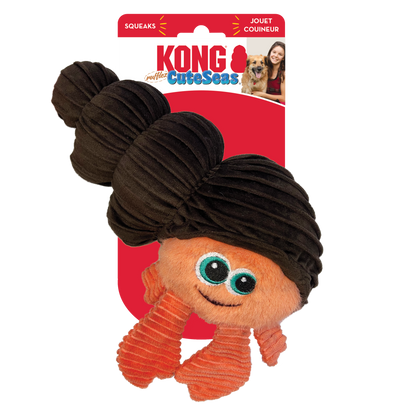 Kong Cuteseas Rufflez Hermit Crab Toy for Dogs — back view