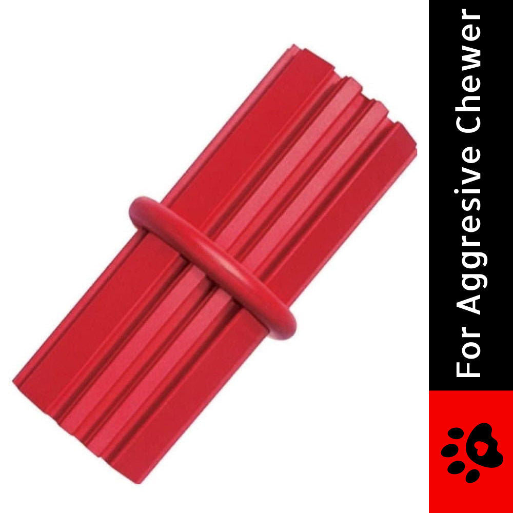Kong Dental Sticks Toy for Dogs (Red) | For Aggressive Chewers — side view
