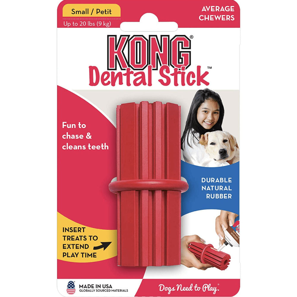 Kong Dental Sticks Toy for Dogs (Red) | For Aggressive Chewers — detail shot