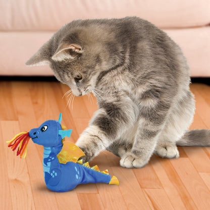Kong Enchanted Dragon Toy for Cats — side view