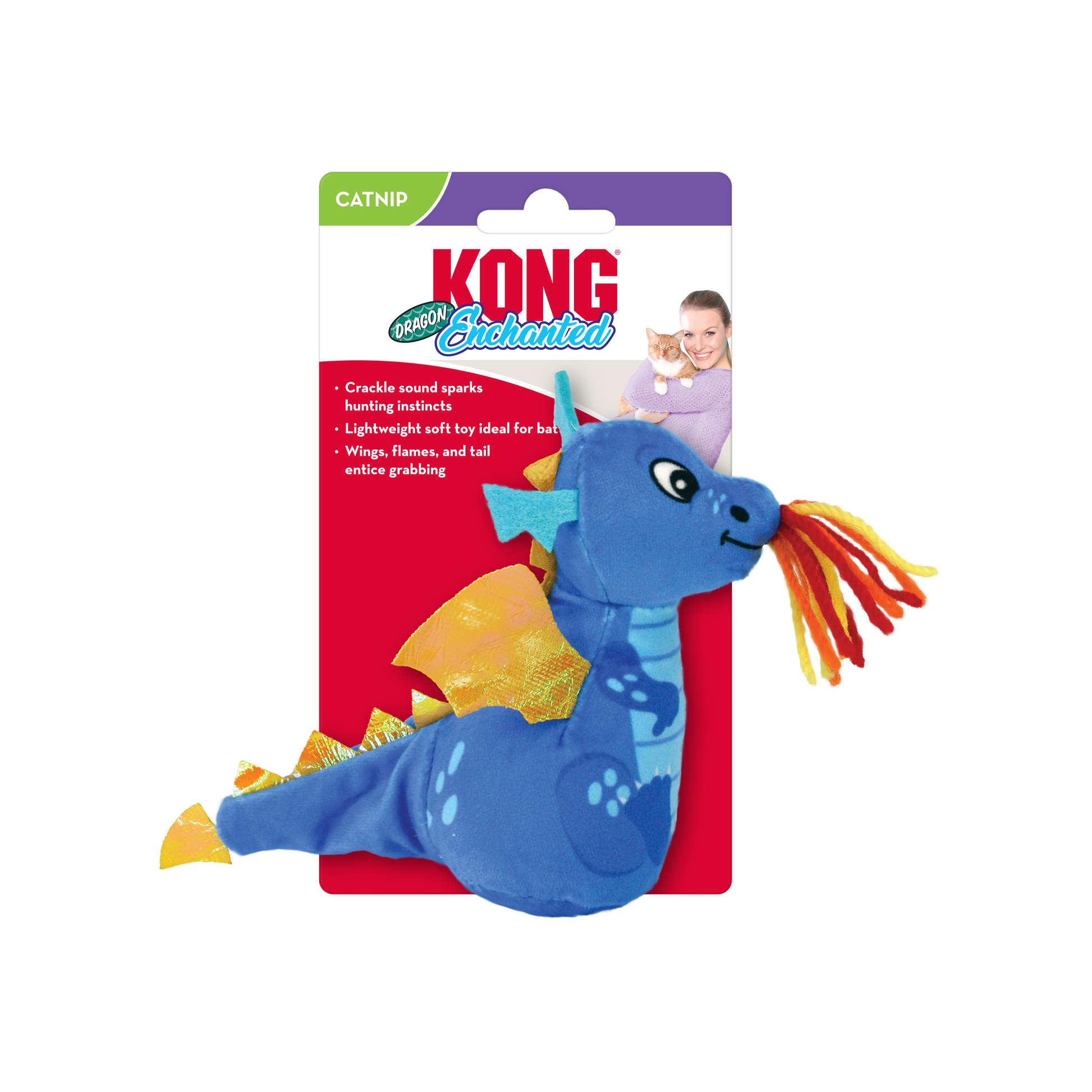 Kong Enchanted Dragon Toy for Cats — back view