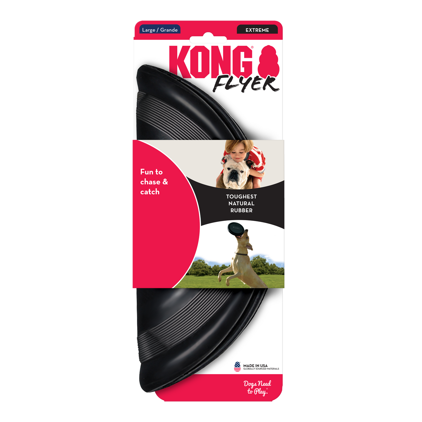 Kong Extreme Flyer Toy for Dogs — side view