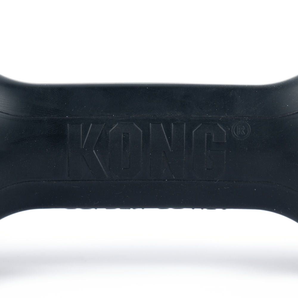 Kong Extreme Goodie Bone Toy for Dogs (Black) | For Aggressive Chewers — in use