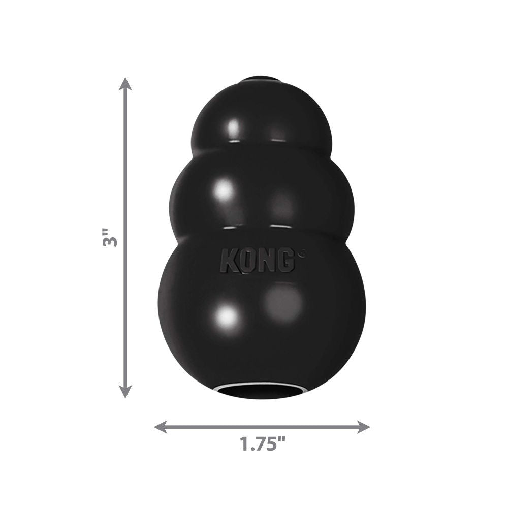 Kong Extreme Toy for Dogs (Black) | For Aggressive Chewers — back view