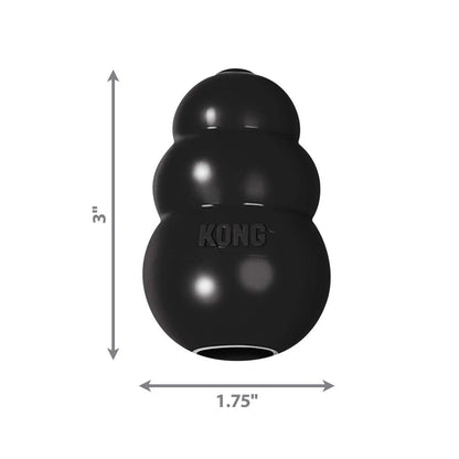 Kong Extreme Toy for Dogs (Black) | For Aggressive Chewers — back view