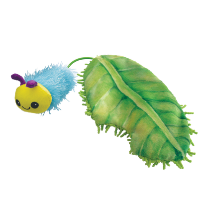 Kong Flingaroo Caterpillar Toy For Cats Blue Green