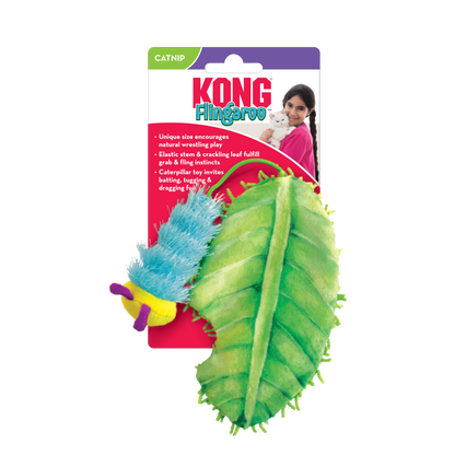 Kong Flingaroo Caterpillar Toy for Cats — side view