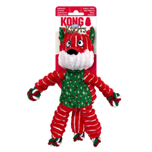 Kong Floppy Knots Fox Toy For Dogs Red Green - Image 3