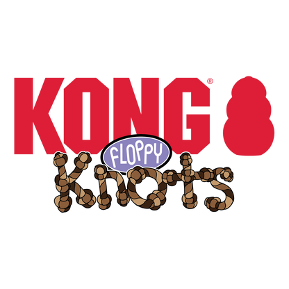 Kong Floppy Knots Fox Toy for Dogs — back view