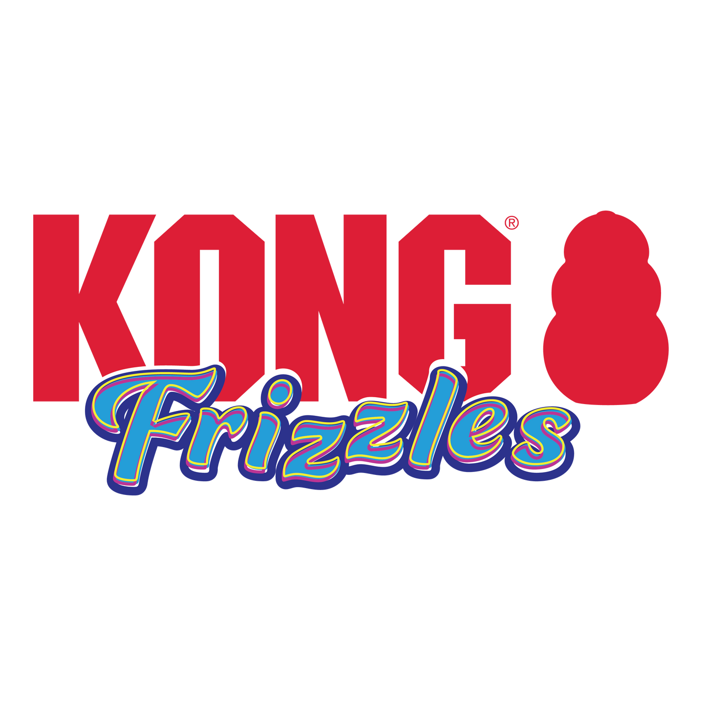 Kong Frizzles Yeti Toy for Dogs — back view