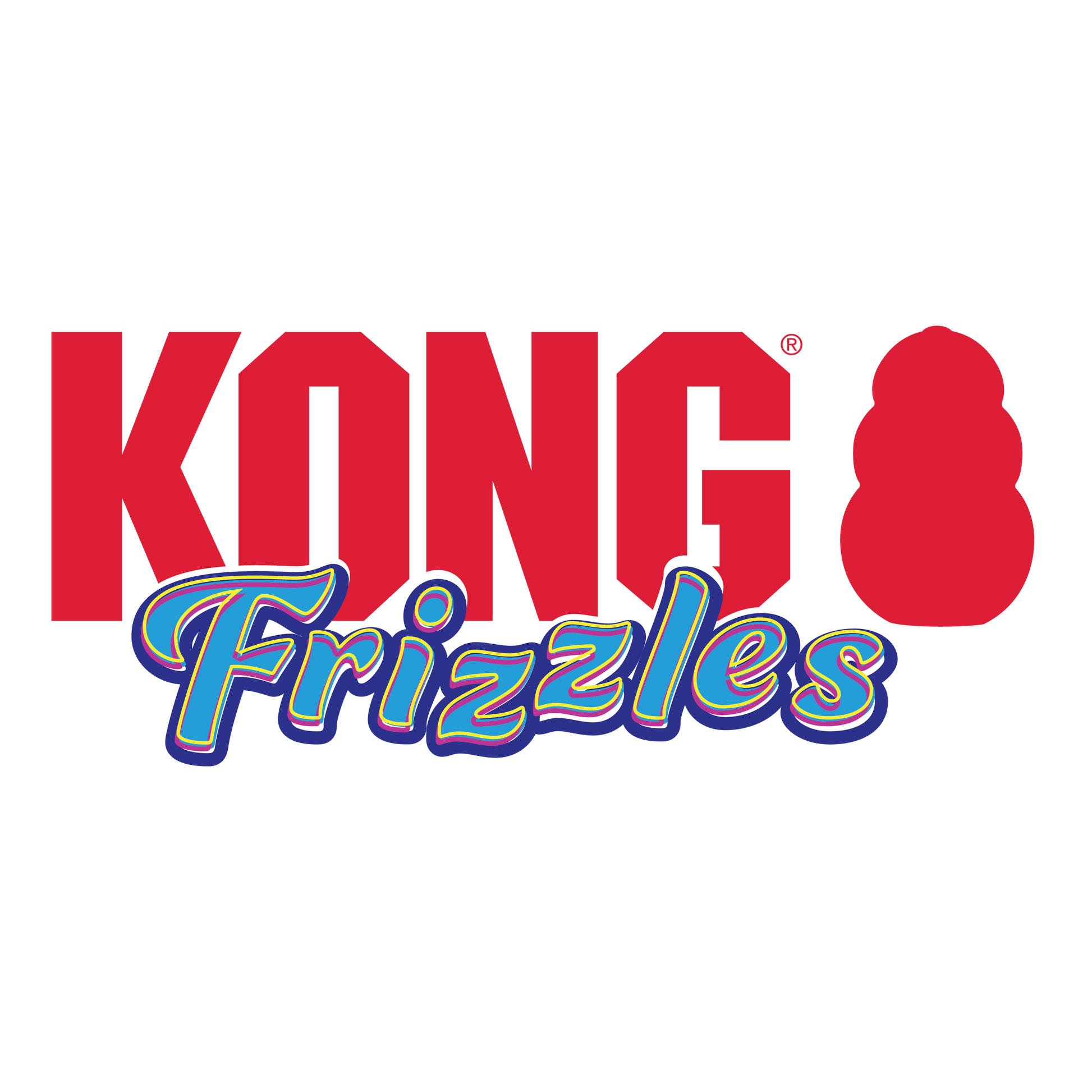 Kong Frizzles Yeti Toy for Dogs — back view