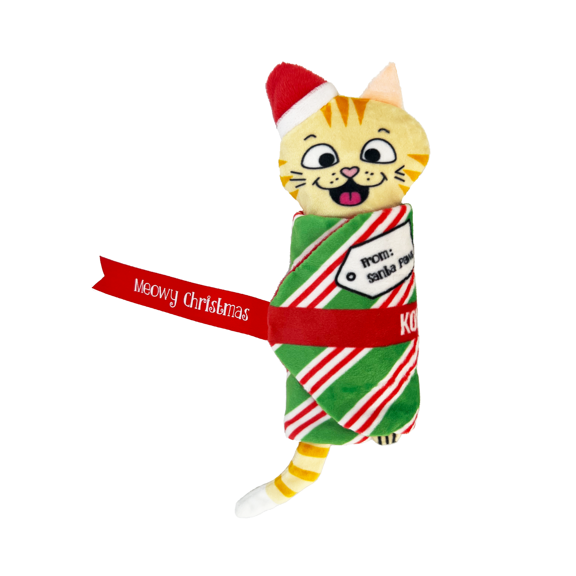 Kong Pull A Partz Present Toy For Cats Red Yellow - Image 2