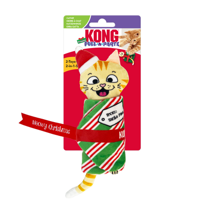 Kong Pull A Partz Present Toy For Cats Red Yellow - Image 4