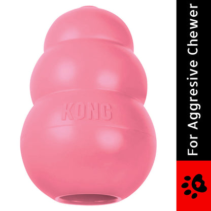Kong Puppy Toy for Dogs (Pink) | For Aggressive Chewers — side view