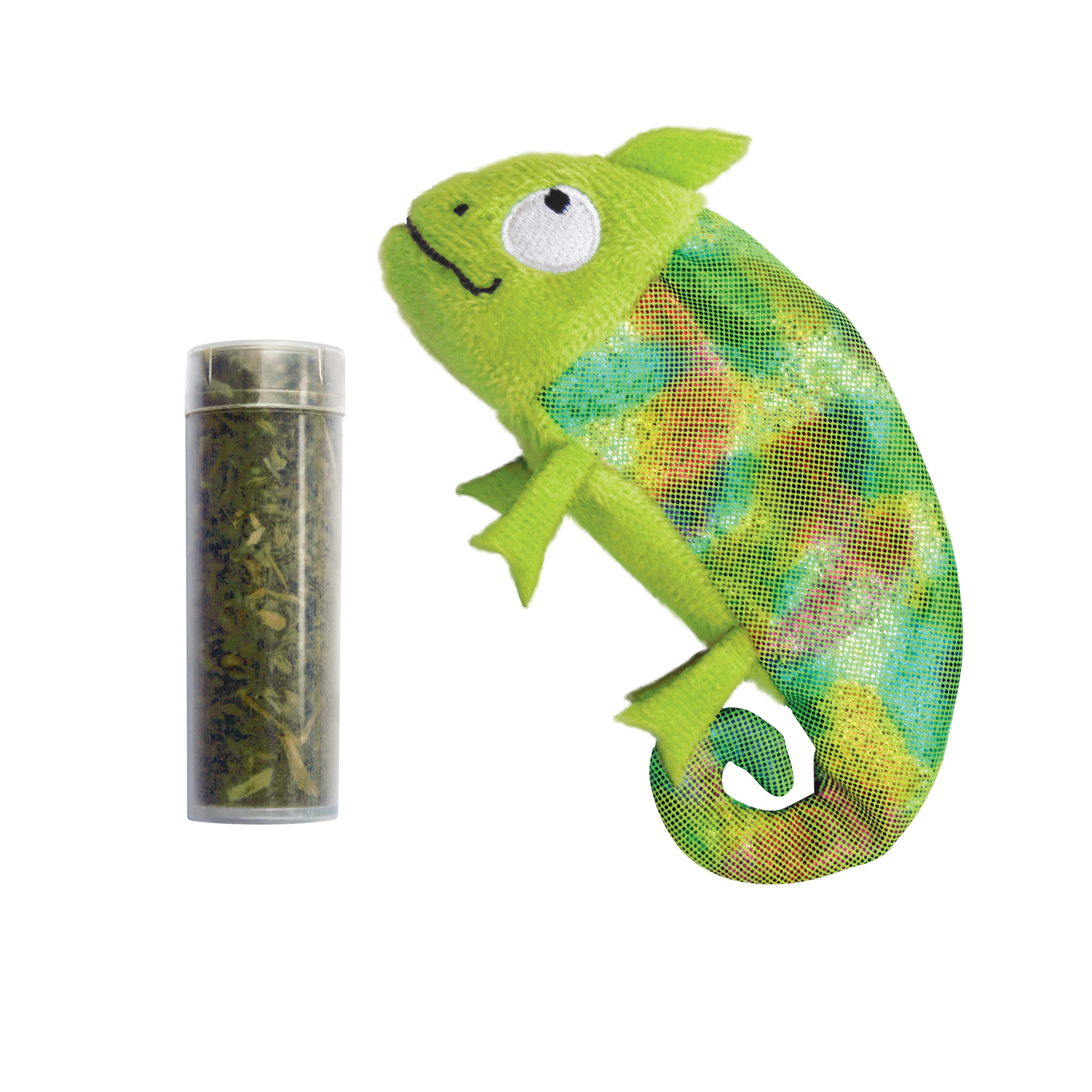 Kong Refillables Chameleon Toy For Cats Green
