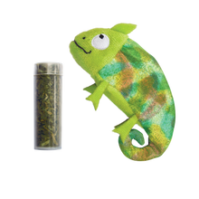 Kong Refillables Chameleon Toy For Cats Green