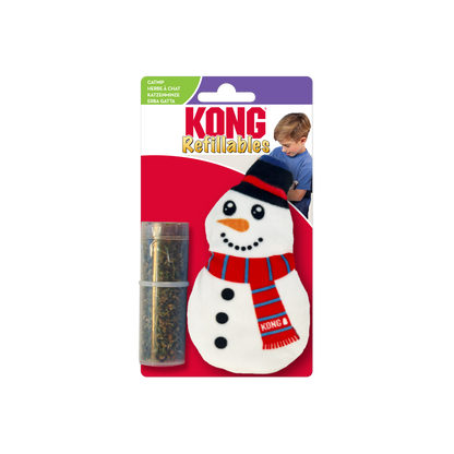 Kong Refillables Snowman Toy for Cats — side view