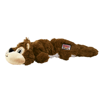 Kong Scrunch Knots Squirrel Toy For Dogs Brown