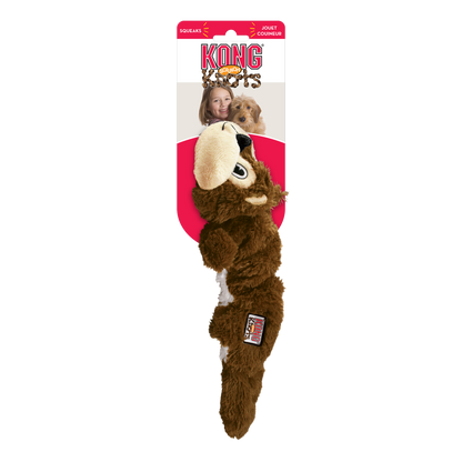 Kong Scrunch Knots Squirrel Toy for Dogs — back view