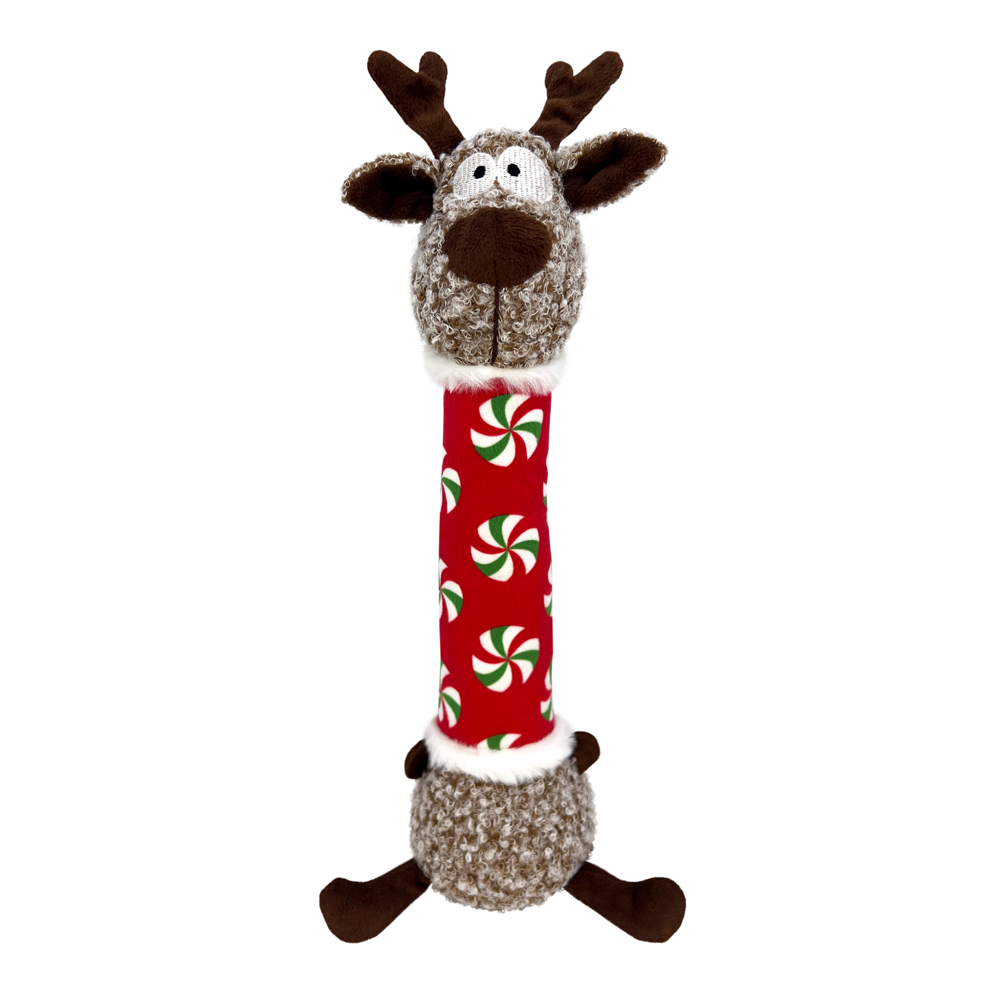 Kong Shakers Luvs Reindeer Toy For Dogs Red Green
