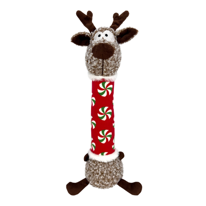 Kong Shakers Luvs Reindeer Toy For Dogs Red Green