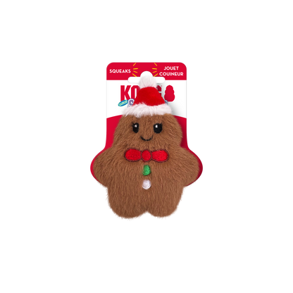Kong Snuzzles Mini Gingerbread Toy for Dogs — side view
