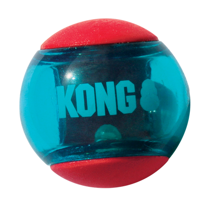 Kong Squeezz Action Ball 3Pk Toy For Dogs Red Blue