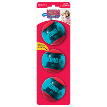 Kong Squeezz Action Ball 3Pk Toy For Dogs Red Blue - Image 3