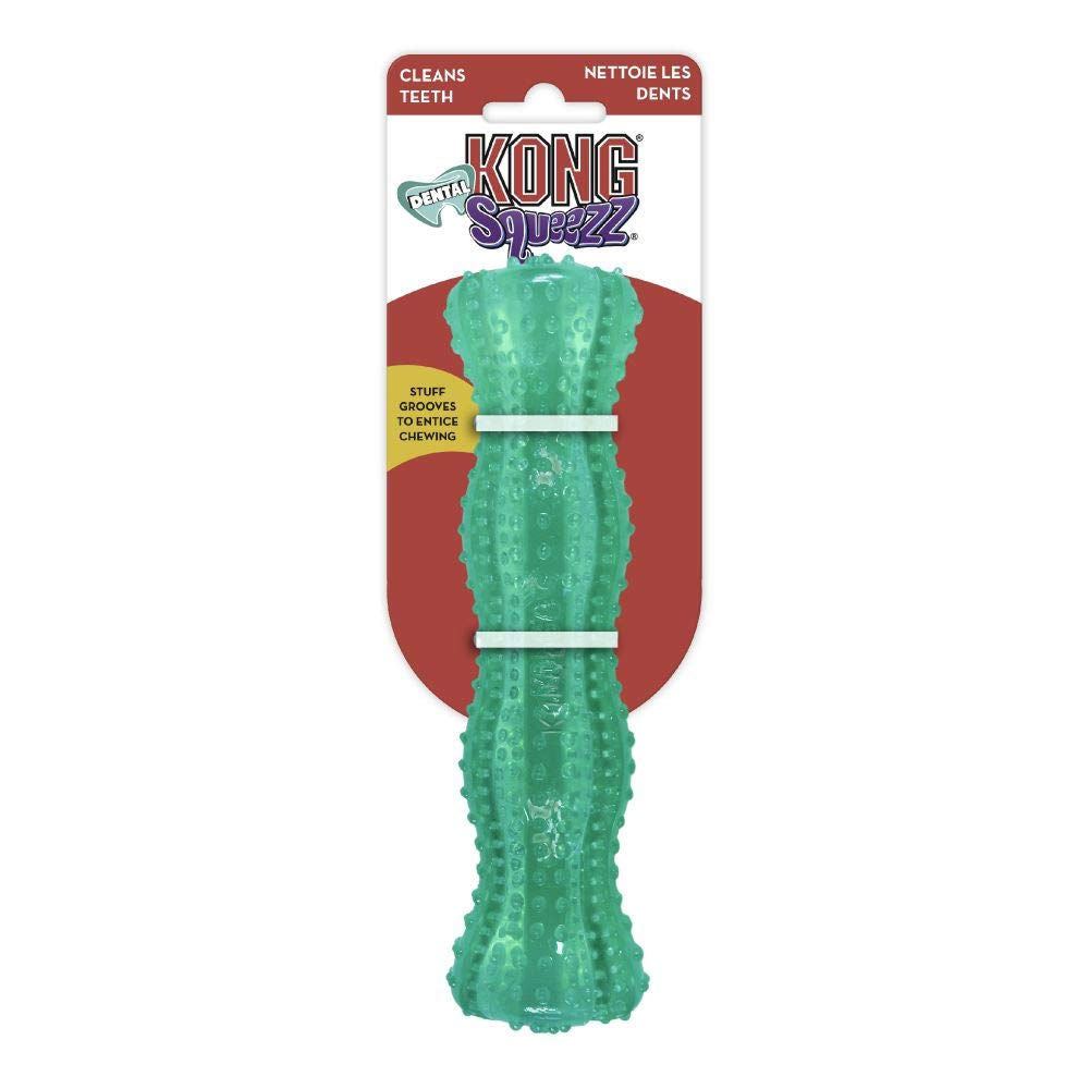 Kong Squeezz Dental Stick Toy for Dogs — back view