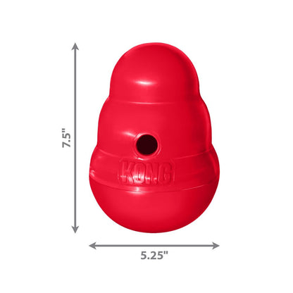 Kong Wobbler Toy for Dogs (Red) | For Aggressive Chewers — detail shot