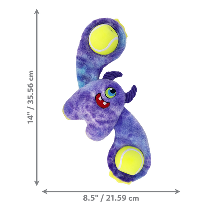 Kong Woozles Monster Plush Toy for Dogs — side view