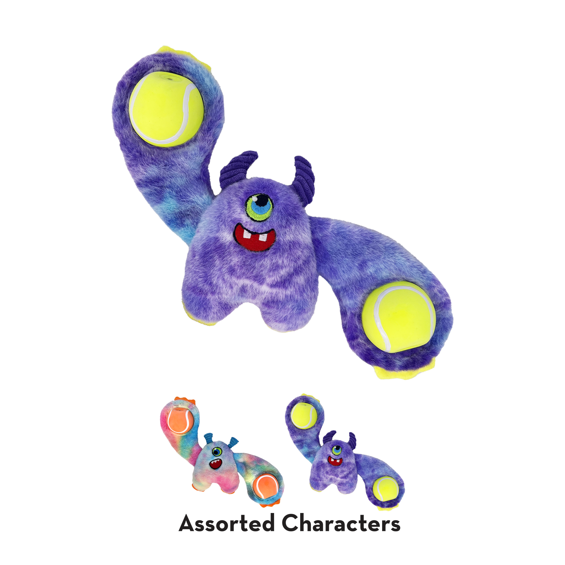 Kong Woozles Monster Plush Toy for Dogs — detail shot