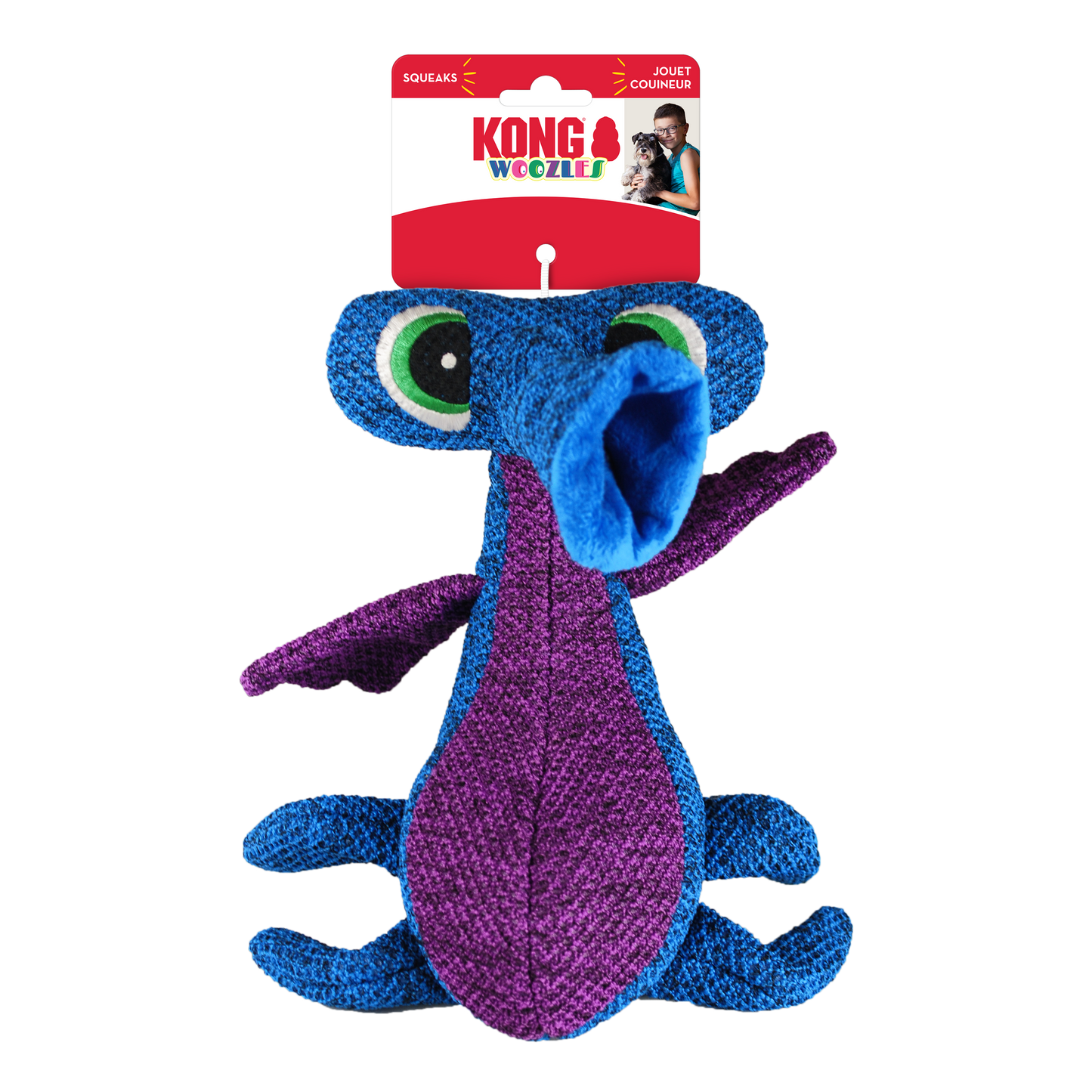 Kong Woozles Toy for Dogs — side view